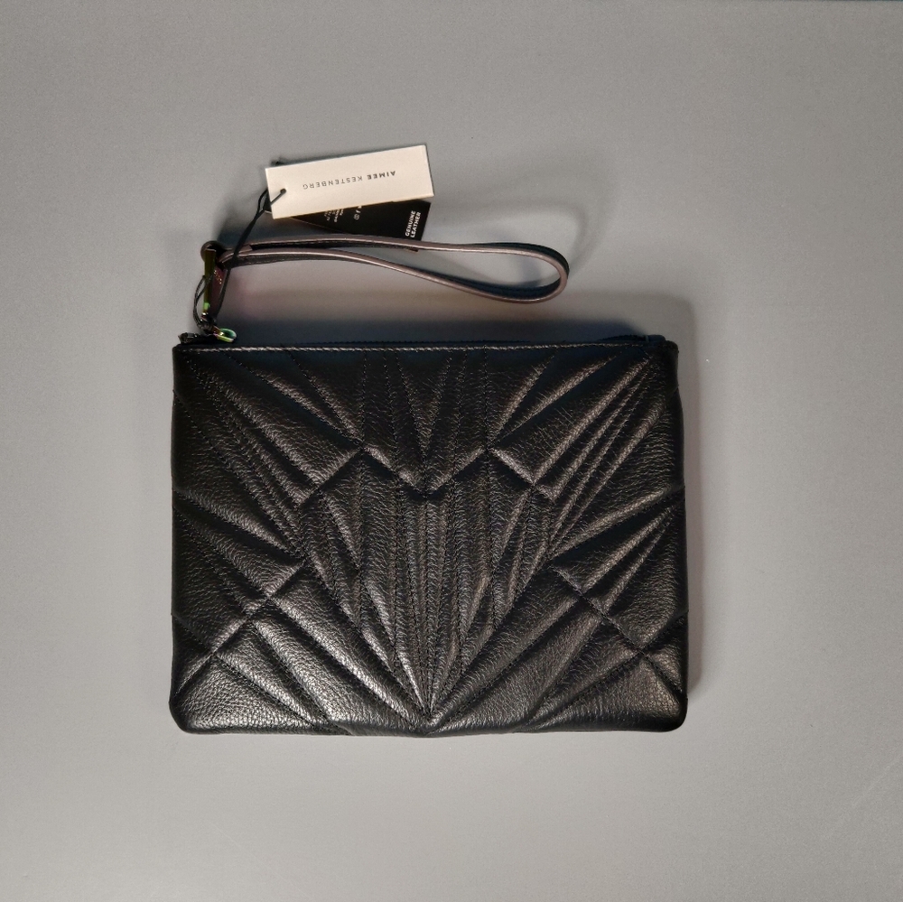 Aimee Kestenberg Black Clutch Purse - Picture 11 of 11